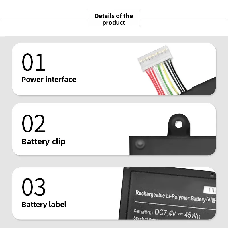 Para samsung 530u 530u3c 535u3c 532u3x bateria do portátil AA-PBYN4AB bateria de alta capacidade baterias de substituição de alta qualidade