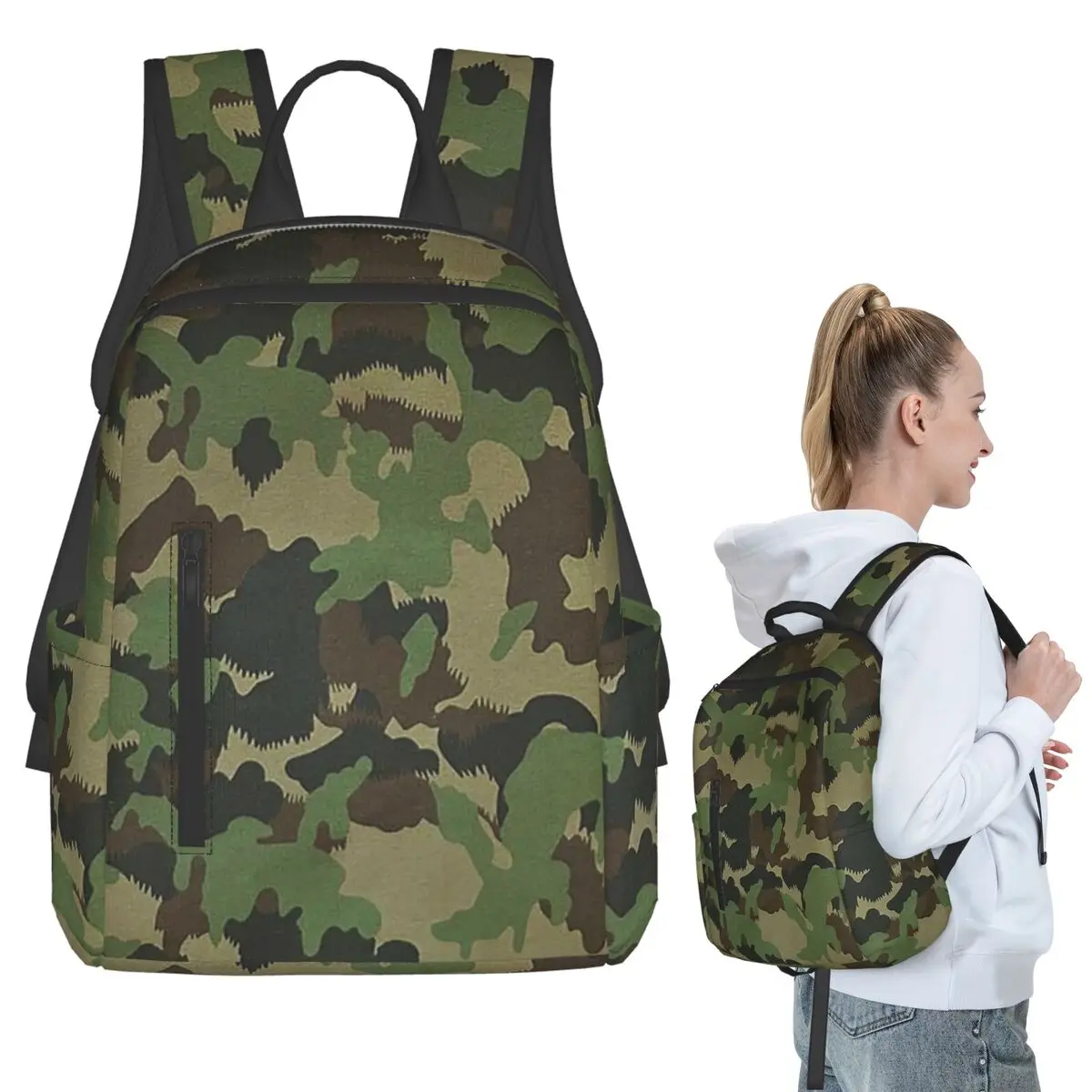TAZ 90 Swiss Camo Military Tactical Gear Army Camouflage Backpack Student BookBag Boys Girls School Bag Laptop Shoulder Bags