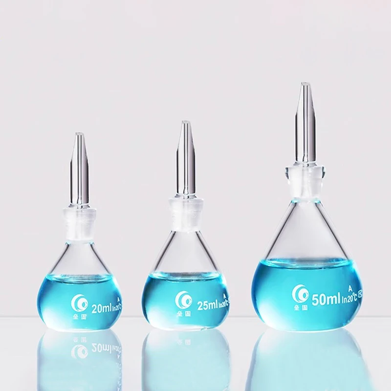 1pc Lab Glass Pycnometer Ball-shape Gravity Bottle Picknometer Laboratory Equipment Glassware 5ml 10ml 20ml 25ml 50ml 100ml