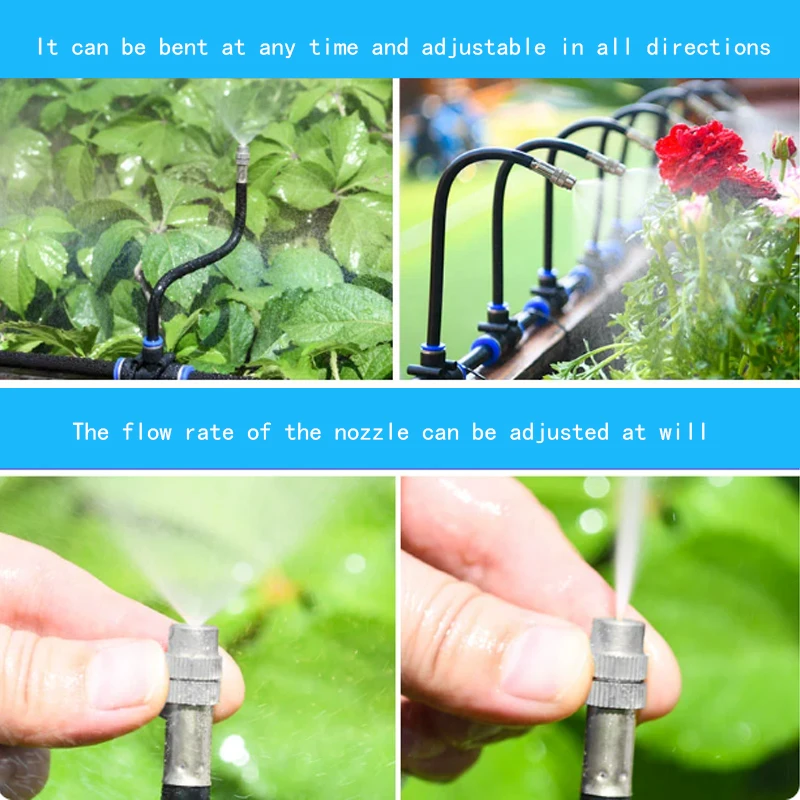 Huajue All-around Quick-connect Atomizing Nozzle Automatic Water Sprayer for Cooling, Humidifying, and Dust Removal
