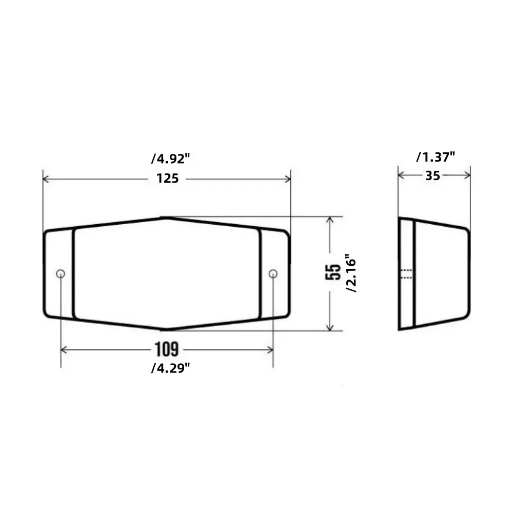 1x 24V E6 Amber White LED Marker Light Front Grill Double Burner / Pole Indicator DAF Lamp for Scania Volvo Man Benz Truck Lorry - view 5
