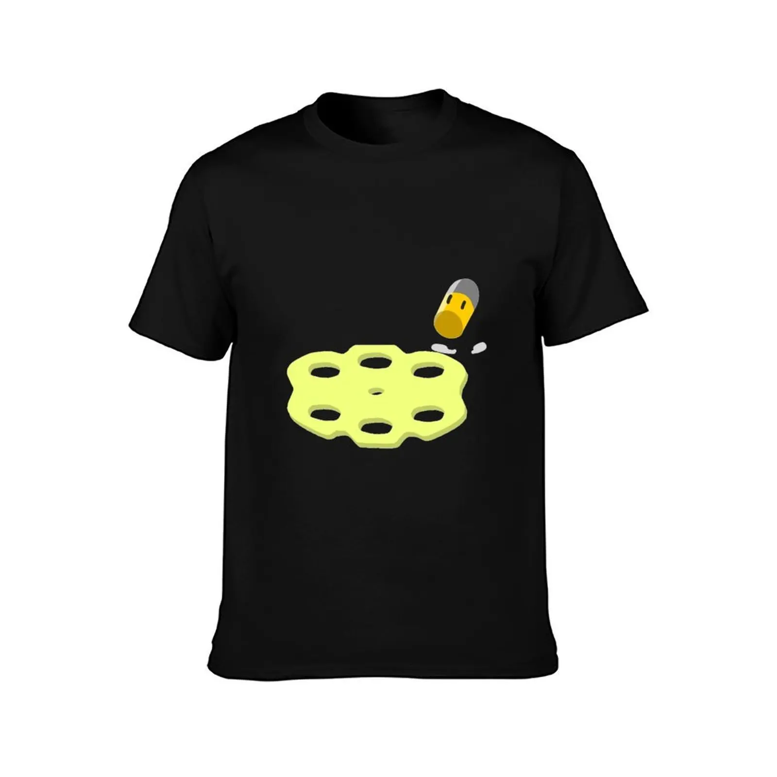 Enter The Gungeon Bullet Fanart T-Shirt, Summer Casual Cotton Tee, Oversized Streetwear Tops, Vintage Graphic Print, 100% Cotton
