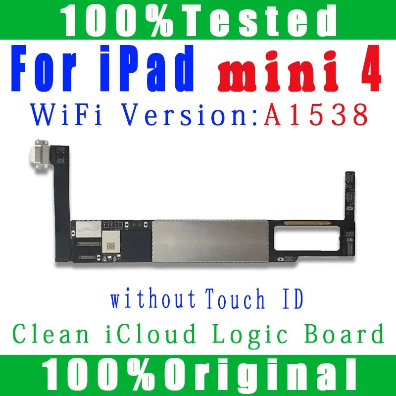 100% Tested Logic Board A1432 A1489/A1599 A1538 Original Free iCloud For iPad MiNi 1 2 3 4 Motherboard