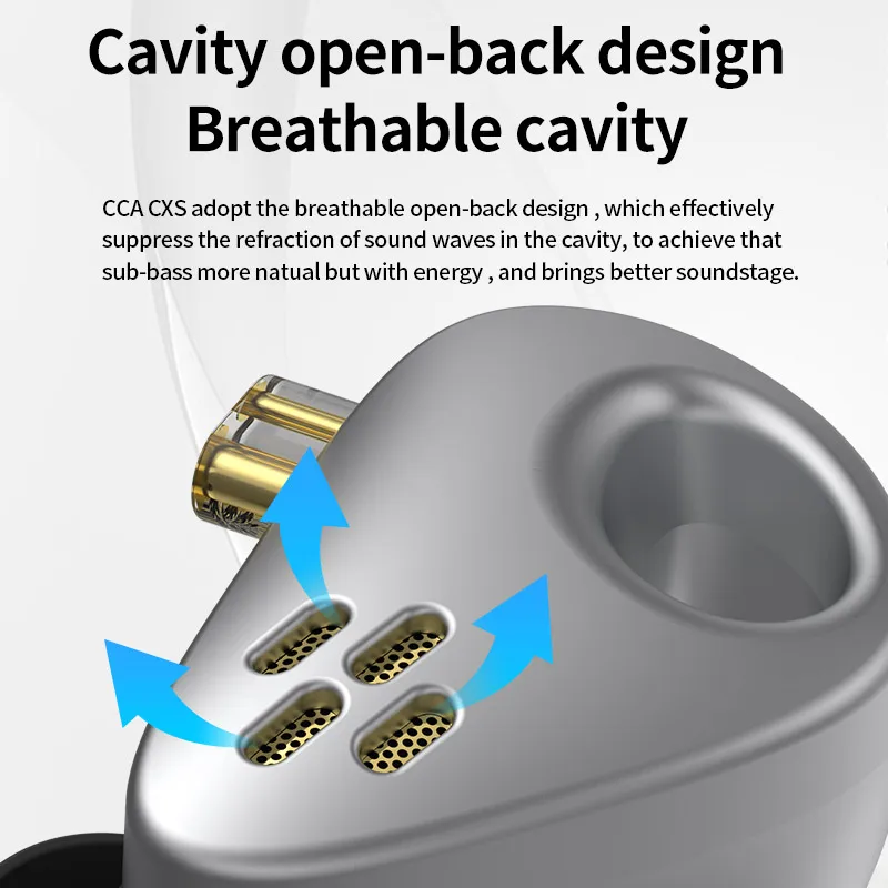 CCA CXS السلكية سماعة HiFi معدن الألومنيوم في الأذن رصد سماعات سماعات الموسيقى الرياضة لعبة باس في الهواء الطلق ميكروفون سماعة الرأس