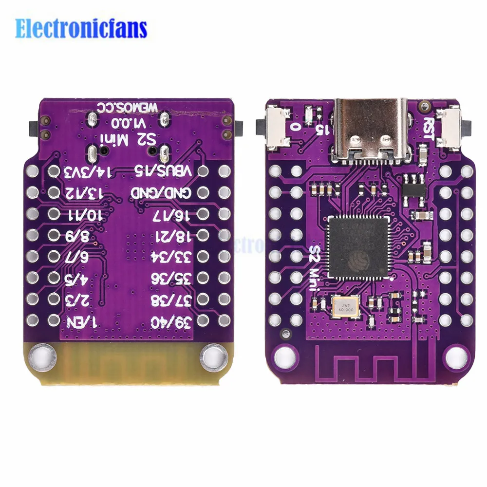 ESP32 S2 Mini WiFi IOT Board Based ESP32-S2FN4R2 ESP32-S2 4MB WIFI Module Internet of Things Development Board