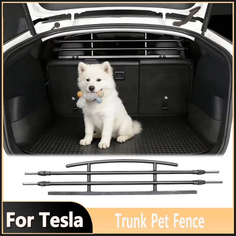 Trunk Pet Dog Railing for Tesla Model Y Juniper 2021-2026 Barrier Trunk On-board Pet Railing Rear Seat Pet Fence Car Accessories