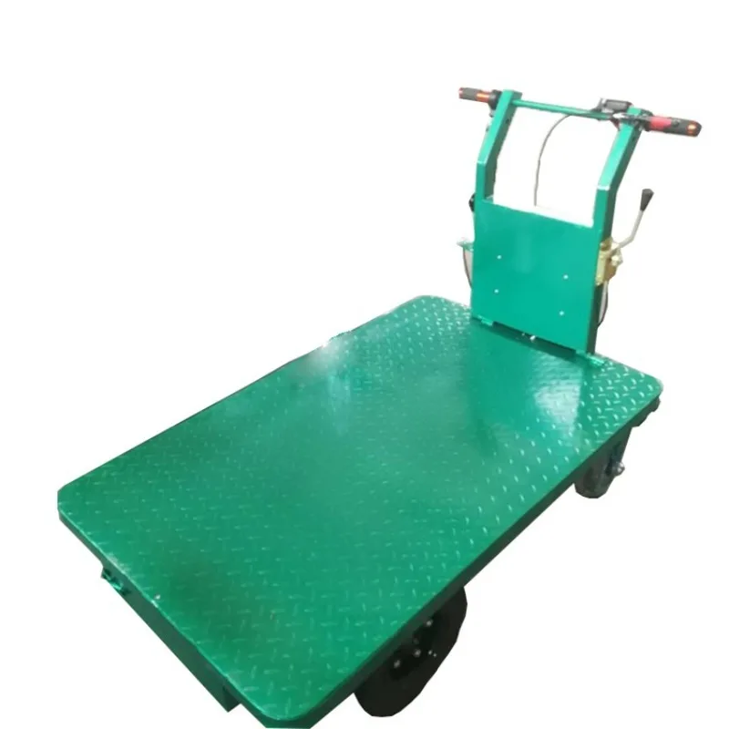 Electric flatbed truck, hand push multi-function push truck