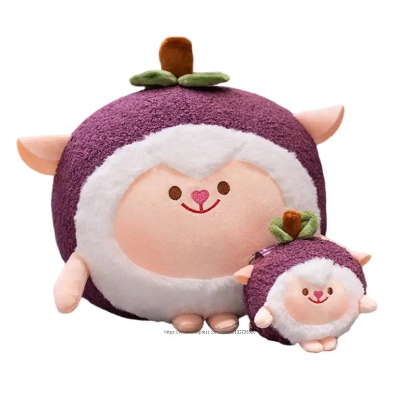 

11/35cm Kawaii Mangosteen Lamb Peluche Doll Cute Simulation Plant Pillow Stuffed Soft Toy Funny Bag Home Decor Birthday Gift Kid