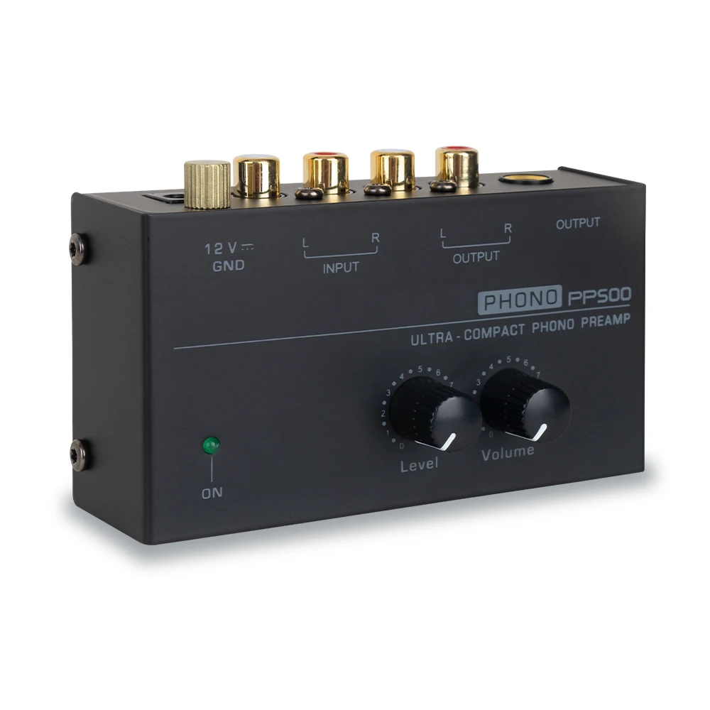 Phono Preamp Preamplifier Headphone Preamplifier Microphone Enlarge Mixer with Level Volume Control for Vinyl Turntable