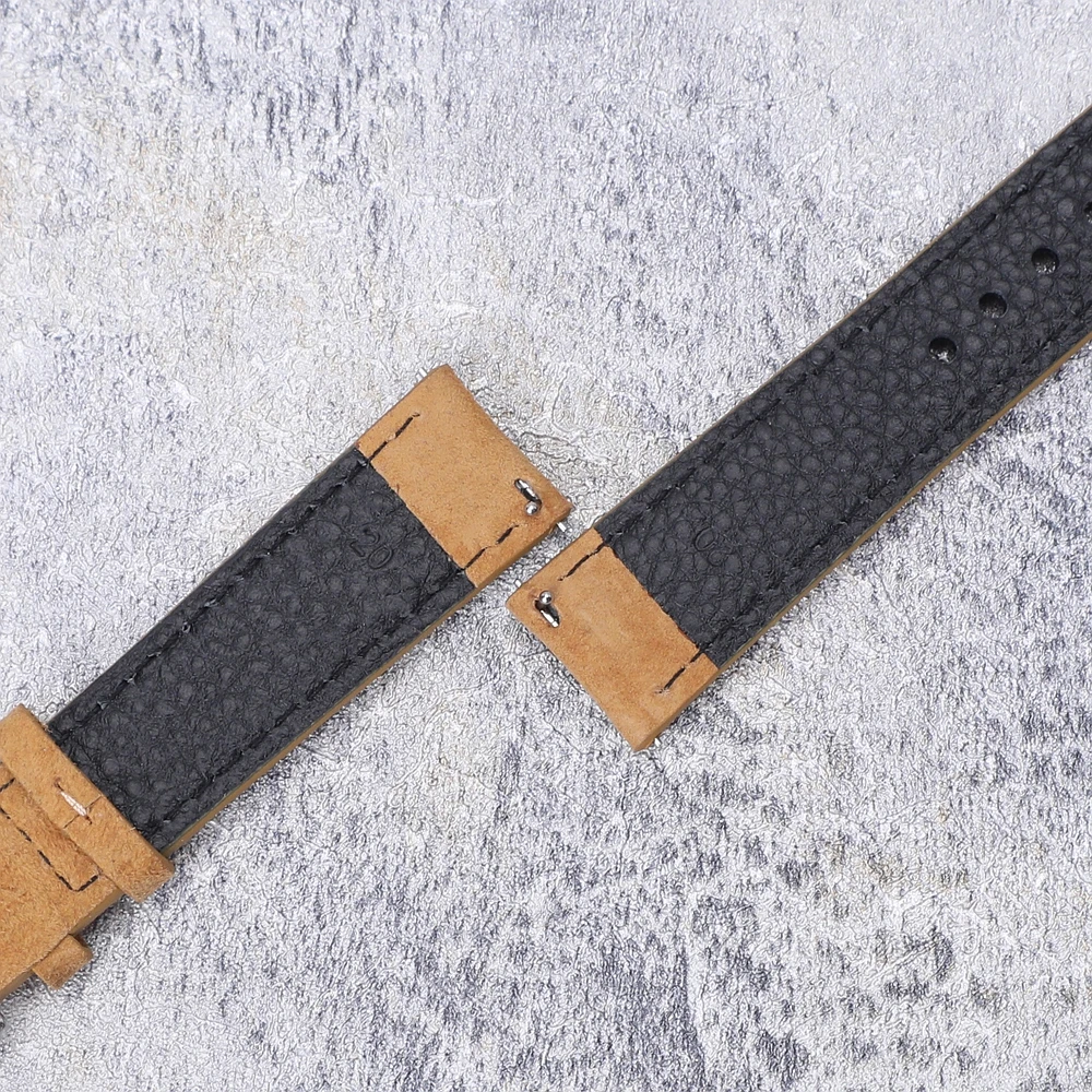 Прочный замшевый ремешок для часов, быстросъемный кожаный ремешок 18 мм, 19 мм, 20 мм, 22 мм с пряжкой из нержавеющей стали, ремешок для часов для мужчин, подарки