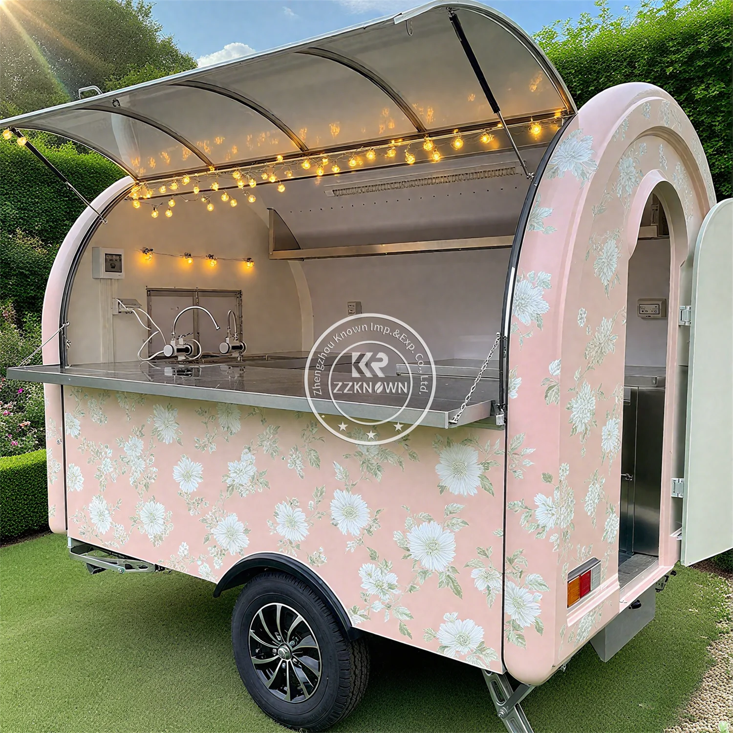 

Coffee Trailer Mobile Kitchen Food Truck Trailer Fully Equipped Restaurant Concession Catering Coffee Bar Food Truck For Sale