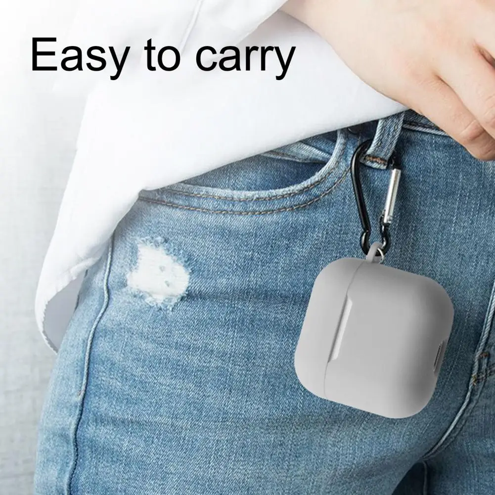 Simple ป้องกันกรณี MINI ฝาครอบป้องกันแบบพกพากันกระแทก Anti Loss ซิลิโคนหูฟังสําหรับ Apple 4