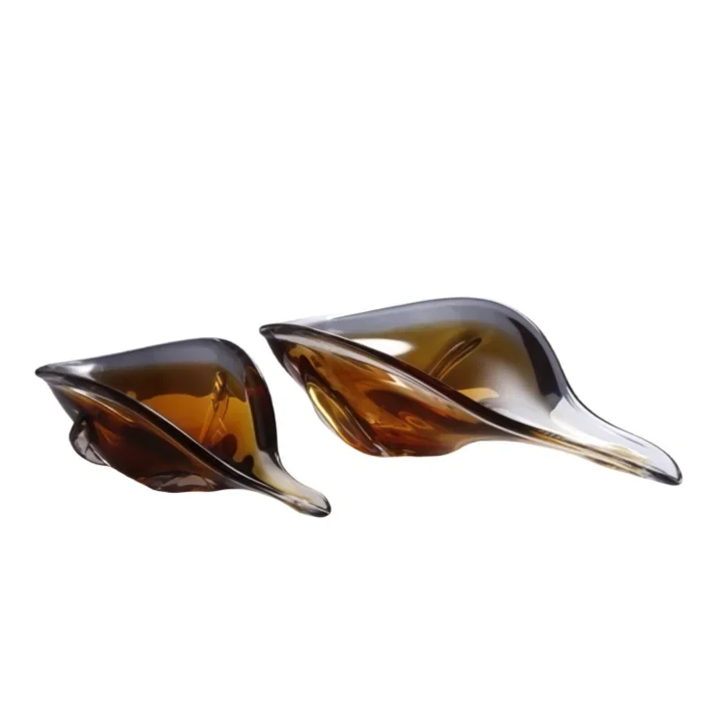European amber guide spoon fruit plate sample room home soft decoration, living room coffee lobby ornament