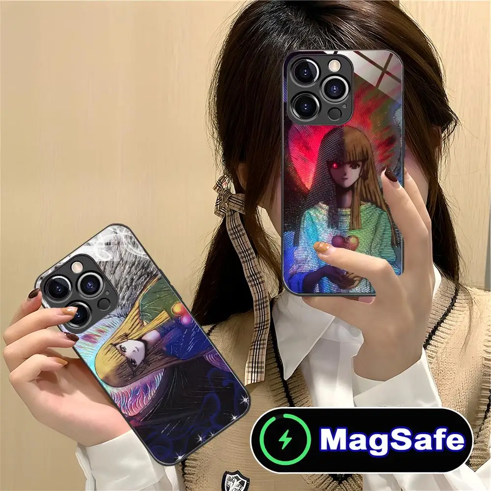 

Yugioh Changel of Heart Phone Case for iPhone 16 15 14 13 12 11 Pro Max Plus Mini MagSafe Glass Colour Printing Cellphones Cover