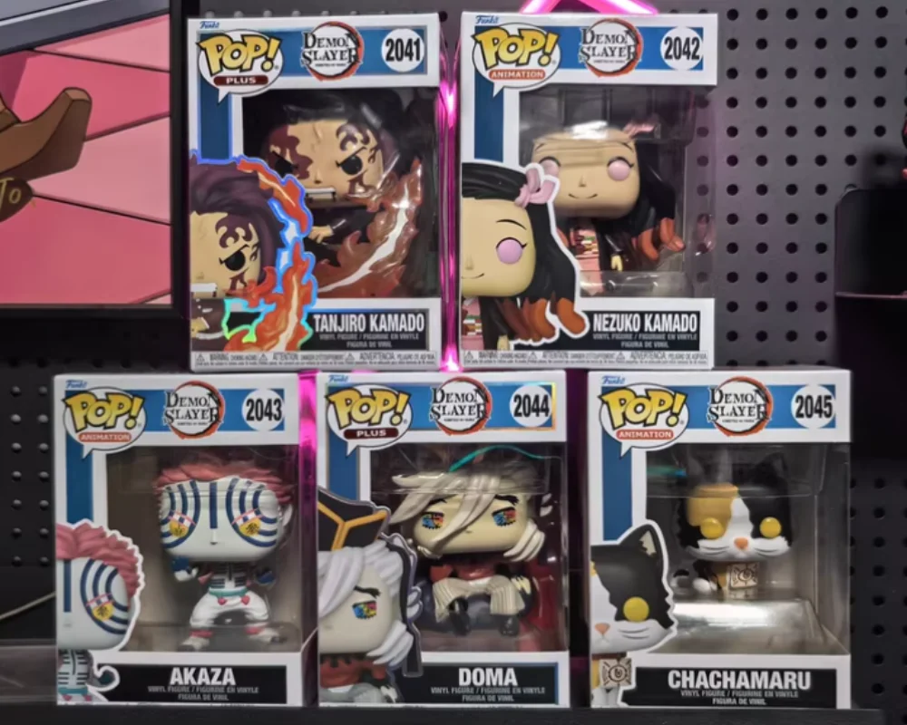 

Оригинальная фигурка Funko Pop из аниме «Клинок, рассекающий демонов»: Митсури Канроджи, Танджиро Камадо, Незуко Камадо. Модель для косплея, мультяшная фигурка, украшение, рождественский подарок.