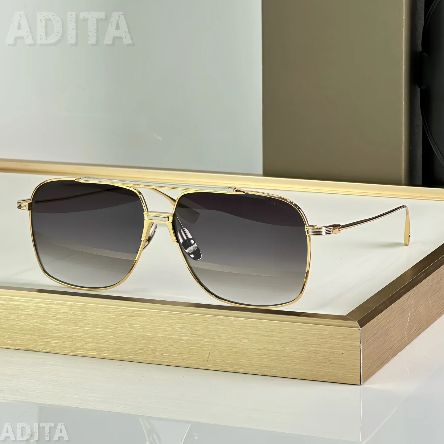 

DT ALKAMX DTS100 Top Quality Sunglasses for Men Classic Women Luxury Brand Designer Fashion sun glasses UV400