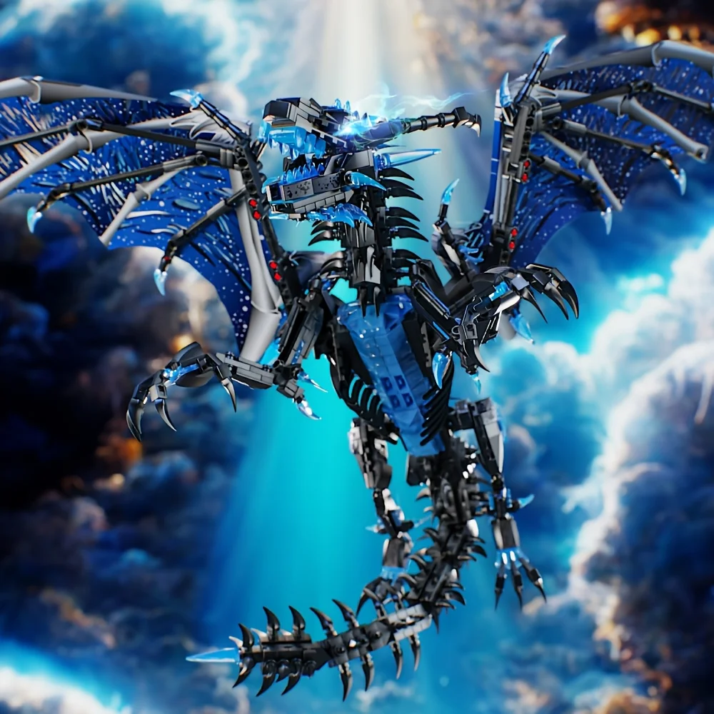 2026 New Model 1607+Pcs/Xinda Giant Dragon Building Blocks/Christmas Birthday Gift Easter Gift Halloween/Thanksgiving/Christmas