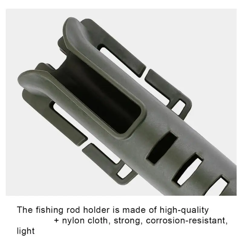 652F Waist Wading Belt Fishing Tackle Adjustable Fishing Rod Plastic Wader with Poles Inserter Waist Belt Rod Holder
