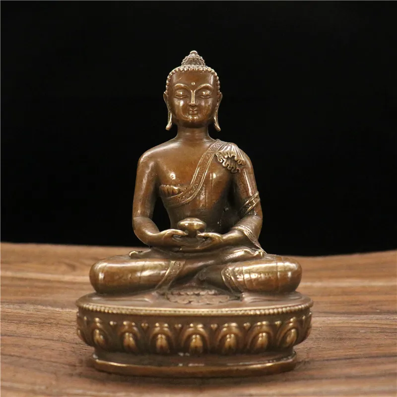 Tibetan Buddhist statue crafts, home desktop ornaments, brass bronze sculptures of , Shakyamuni, Medicine Buddha