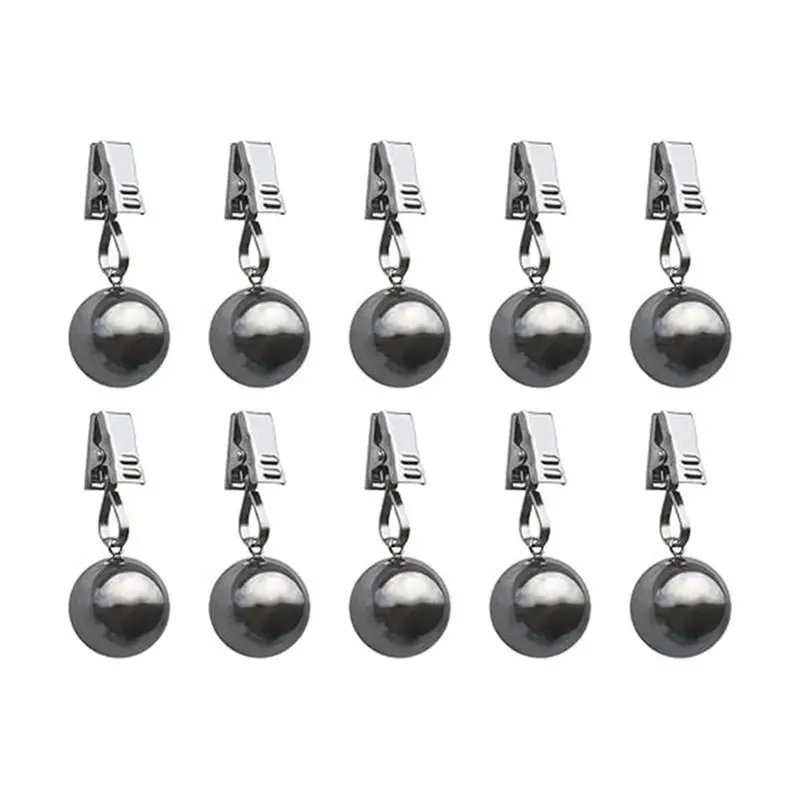 

ABYN-10 Pack Heavy Duty Tablecloth Weights Outdoor Windproof Clips For Curtains, Flags, Banners
