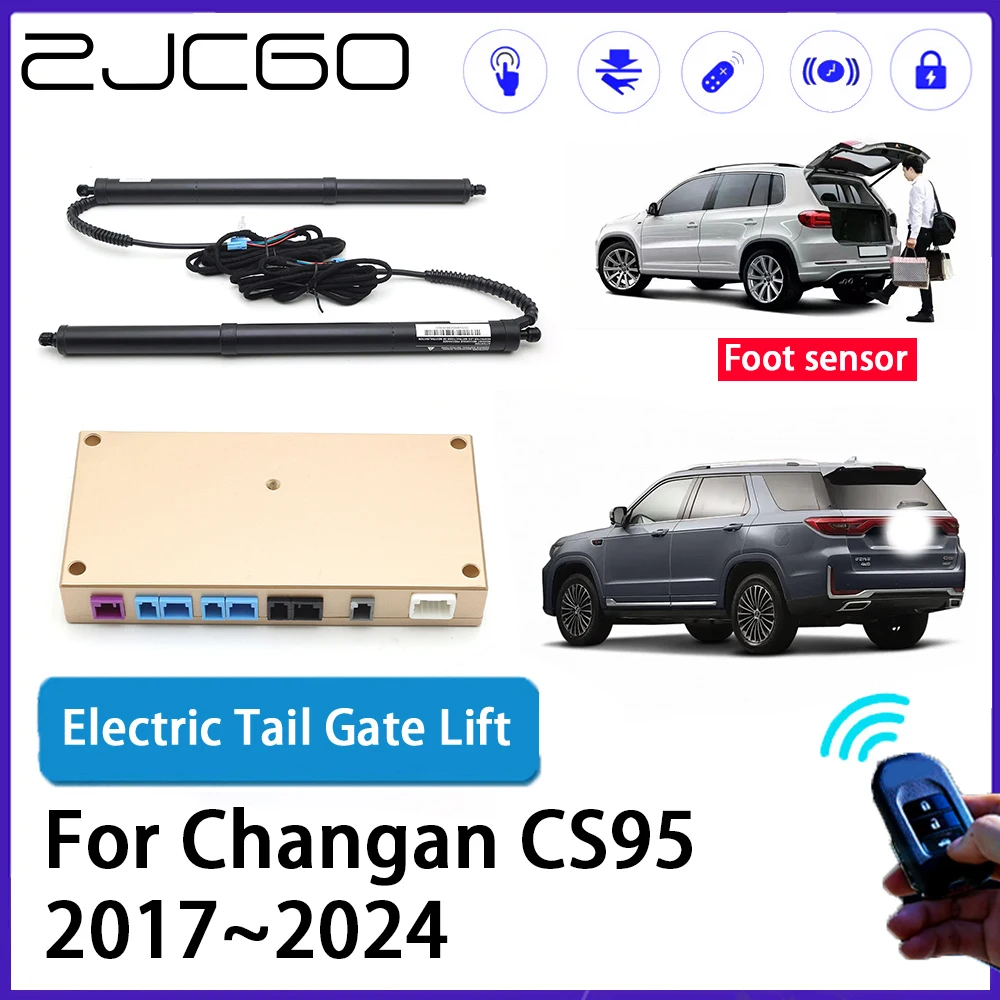 

ZJCGO Car Auto Trunk intelligent Electric Tail Gate Lift Automatic Tailgate Opener for Changan CS95 2017~2024