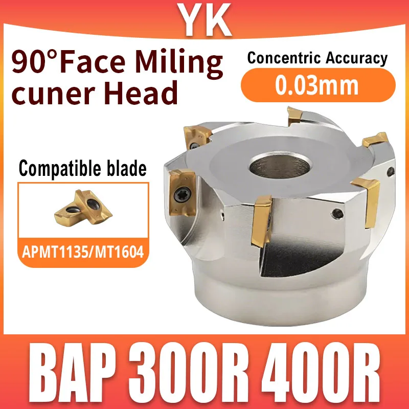 Cabeçote de Fresagem BAP 300R 400R para Faceamento com Pastilhas APKT1604 e Suporte de Ferramentas FMB FMB22 FMB27 FMB32 para BAP300R BAP400R