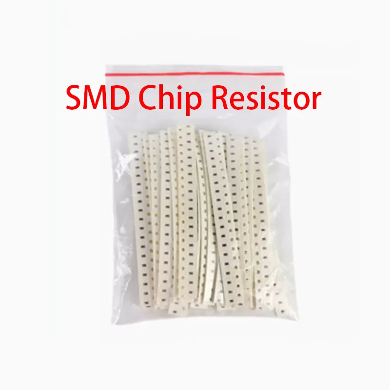 

1500~3000PCS/lot 60Values SMD Resistor 1% 0R~10M 0402 0603 0805 1206 Sample Bag Resistors Assortment Kit Resistors