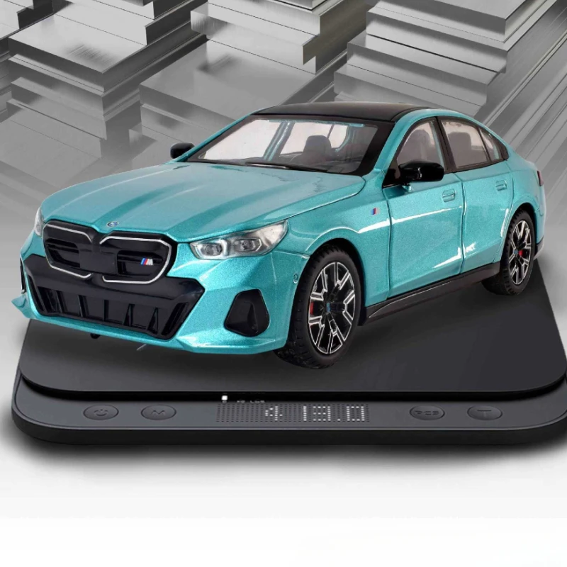 محاكاة 1:24 BMW I5 M60 سبيكة سيارة نموذج الصوت ضوء دييكاست لعبة المركبات الأطفال هدية عيد ميلاد ديكور المنزل مصغرة Voiture