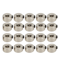 20Pcs RC Plane Landing Gear Stopper Set Wheel Collar 3.1mm Stainless Steel Exquisite Craftsmanship Model Aircraft Part