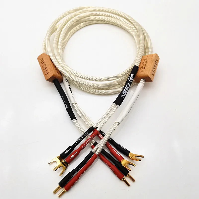 

Nordost Odin 2 7N sterling silver flagship audio speaker cable HiFi main speaker amplifier cable gold-plated plug