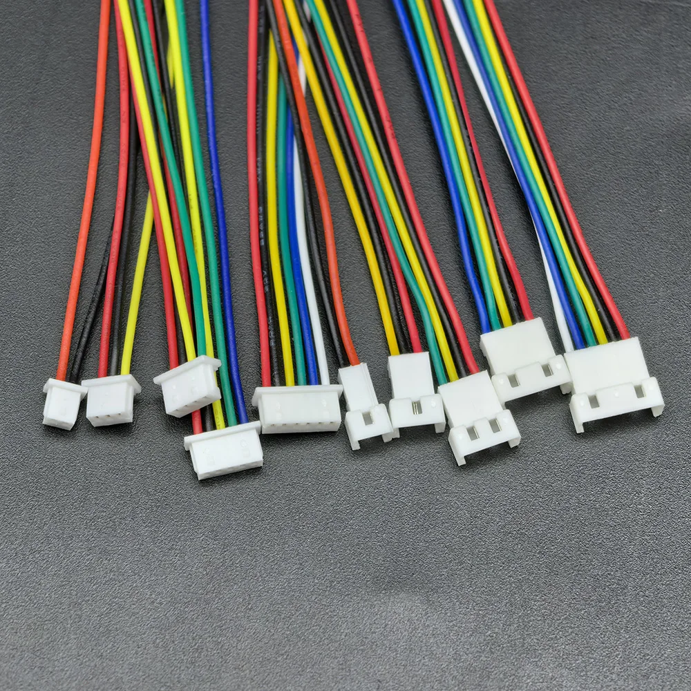 5 Pairs Mini JST 1.25mm Connector Pitch 1.25mm Male Plug Female Jack Socket MX1.25 2P/3/4/5/6 Pin Connectors with Wire Cable view 6