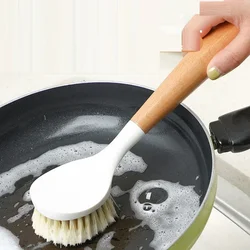 Kitchen Cleaning Brush Natural Bamboo Handle and Sisal Bristles Scrub Brush for Dish Cast Iron Skillet Pots Pans Pot Brush