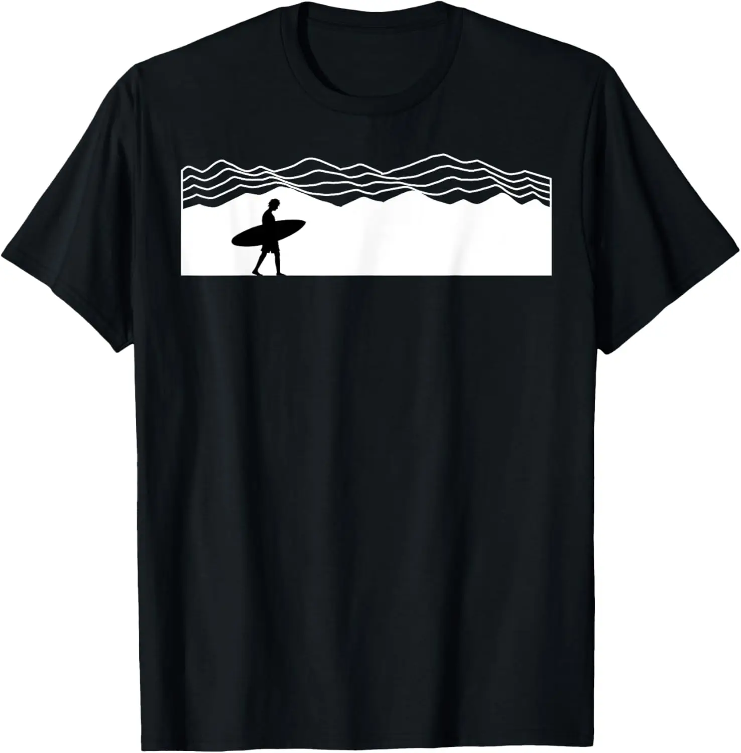 Surfer Boarding Beach Surfboard Summer Wave SurfBoarder T-Shirt