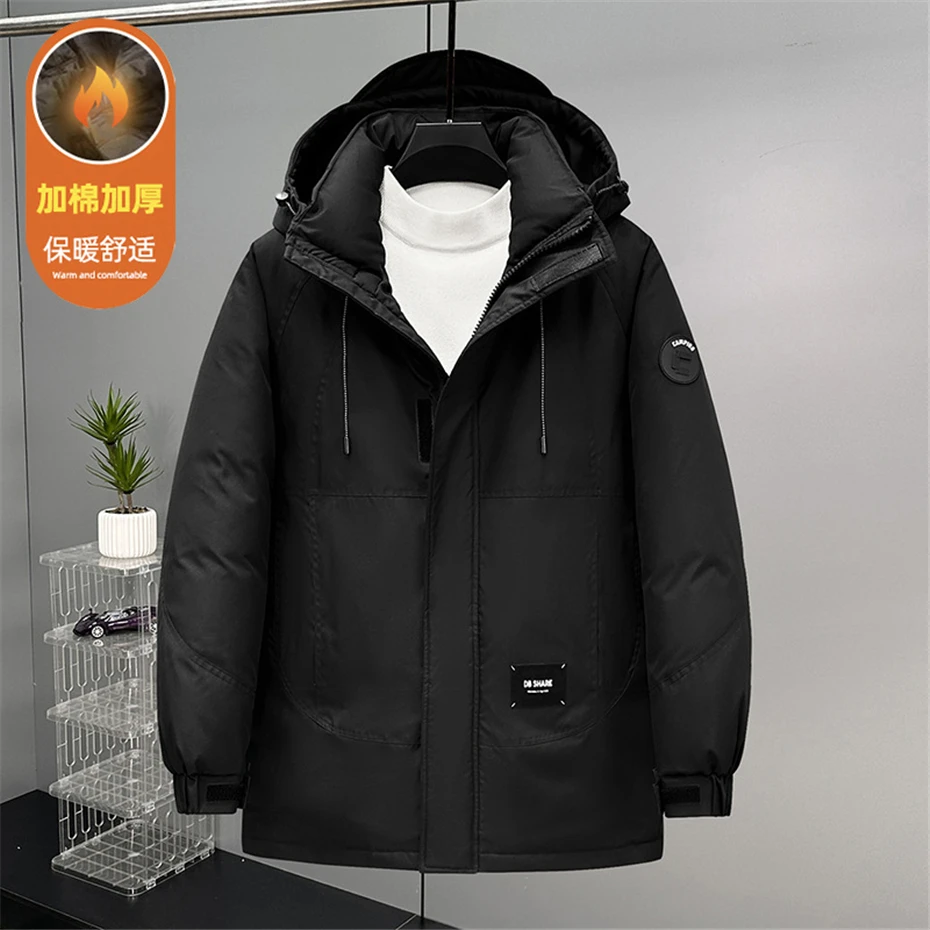 Winter Thick Jacket Men 11XL Plus Size Parkas Fashion Casual Warm Coat Male Outdoor Outerwear Patchwork Design