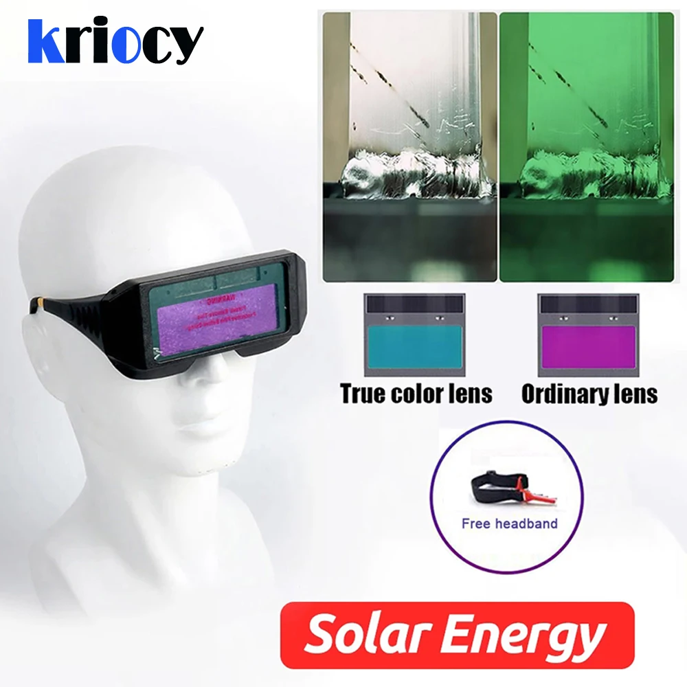 Auto Darkening Welding Glasses Welding Helmets Anti-glare Argon Arc Automatic Light Change Goggles Welder Eye Protection Tools