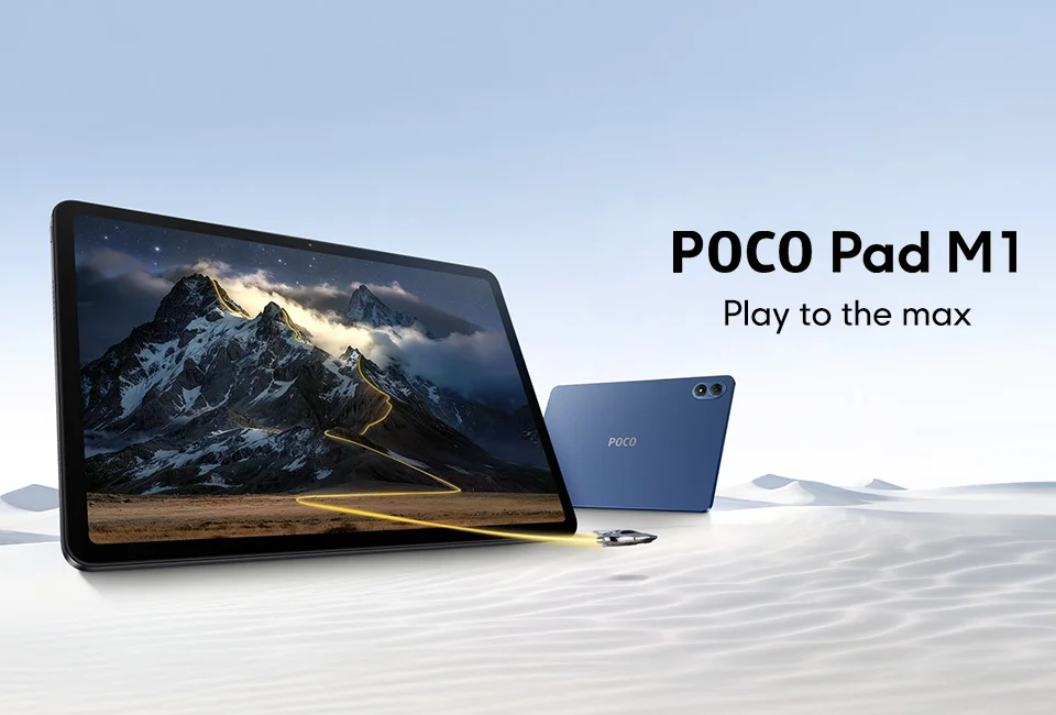 New POCO Pad M1 Global Version Tablets Snapdragon® 7s Gen 4 12000mAh Battery 12.1’’ 2.5K display 8MP camera 33W charging