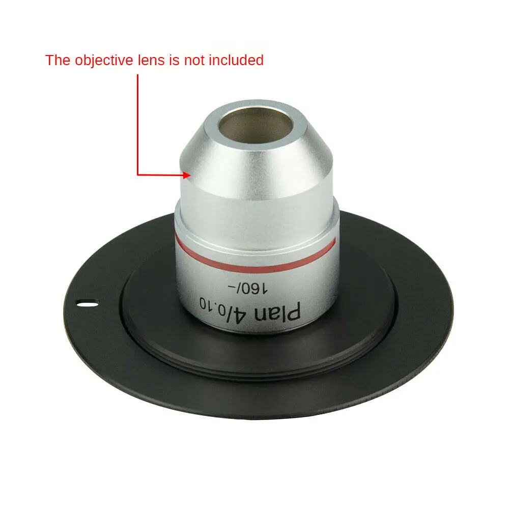 Imagem -06 - Alumínio Alloy Microscope Objective Lens Rosca Rms para M42 Canon ef Eos Nikon ai Dslr Slr Anel Adaptador de Câmera