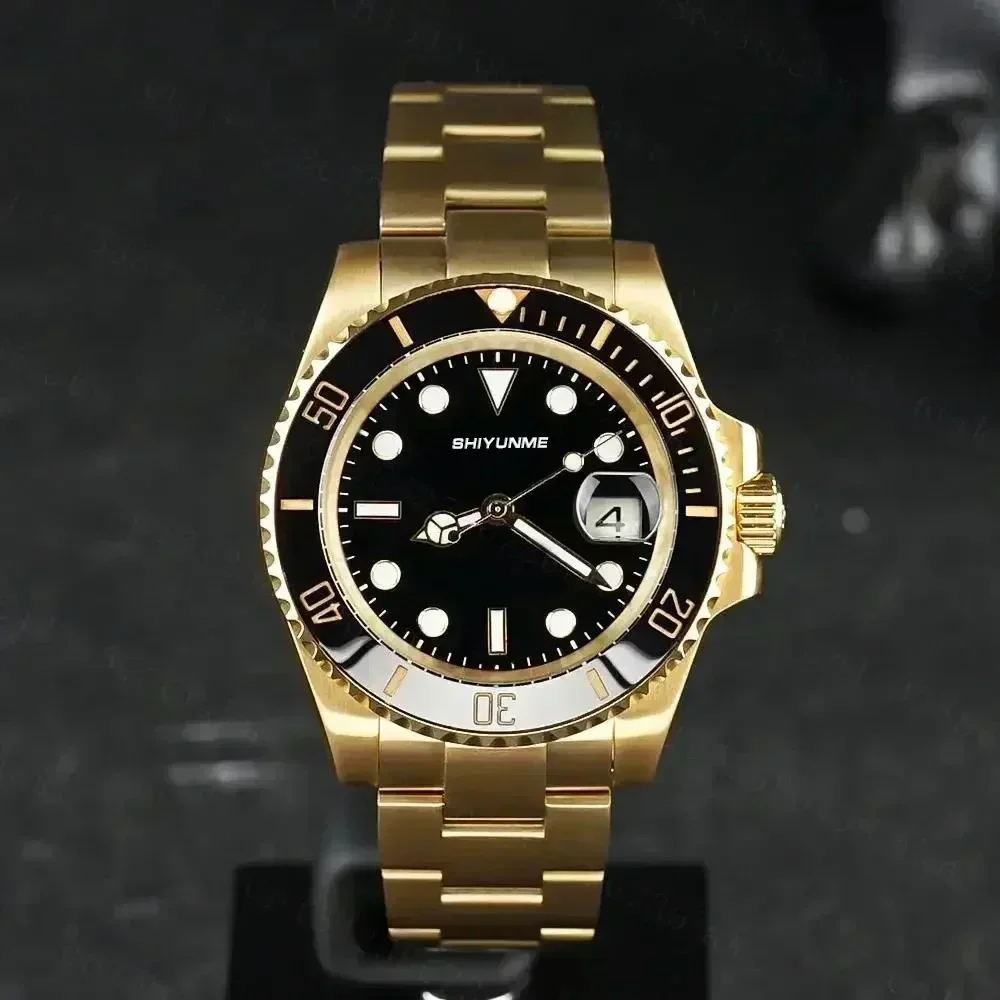 A333 Store ساعة ميكانيكية أوتوماتيكية 904L للرجال سوار من الفولاذ المقاوم للصدأ سيراميك مقاوم للماء زجاج الياقوت