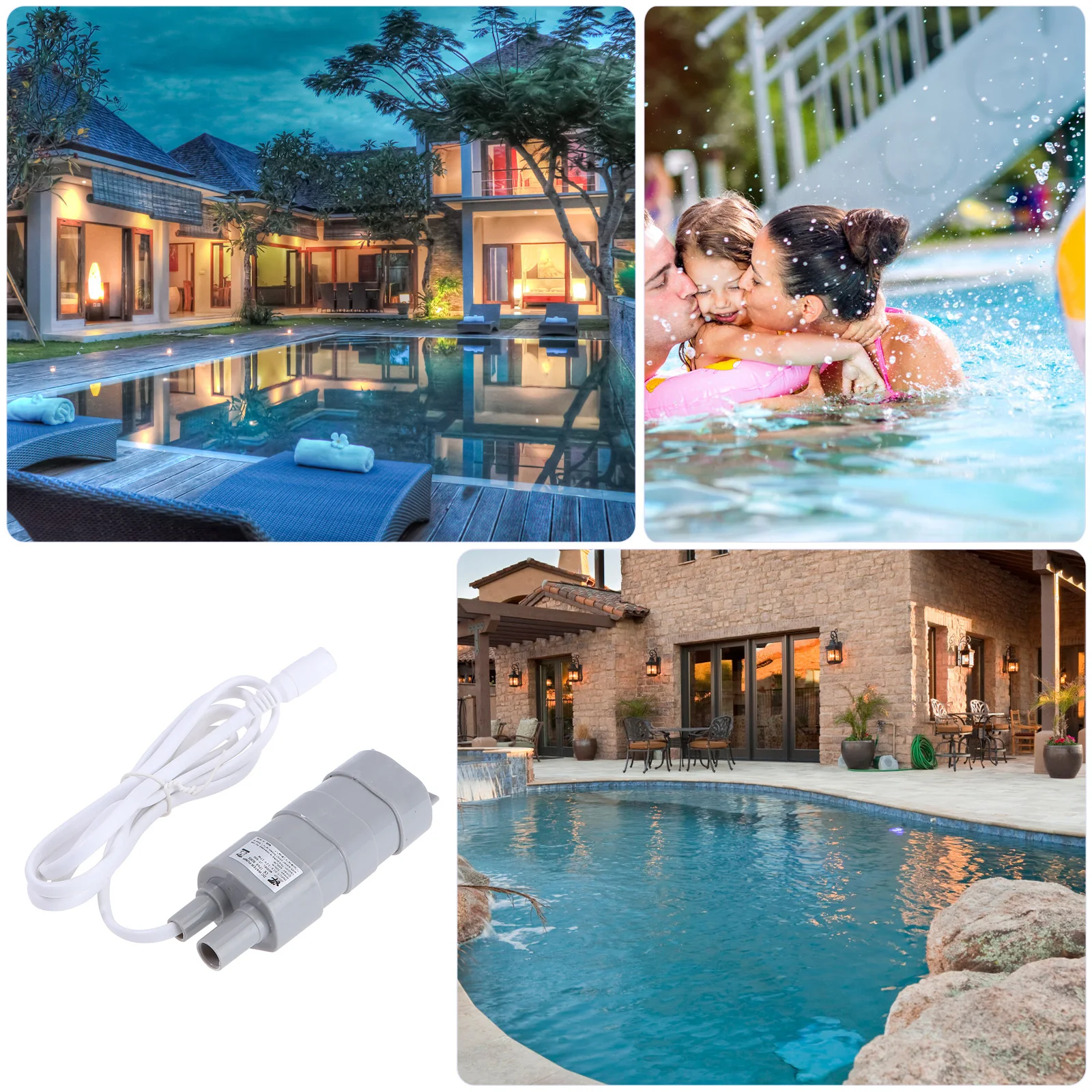 

12 В 10 л погружной водяной насос для аквариума, пруда, фонтана, сада, насоса для пруда постоянного тока, пресноводный насос, низкий уровень шума, 5 л, лифт, маленький размер, тихий