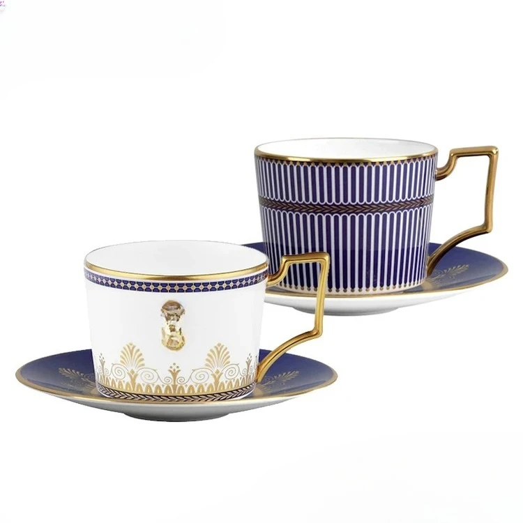 

Lanyao Jincan coffee cup European court style bone china high-end hand-painted