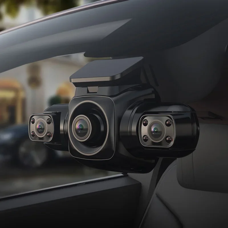 360 degrees Camera Car Dashcam with 4 Channel, Full HD 1080P Dash Cam Front and Rear Video Recorder DVR Night Version