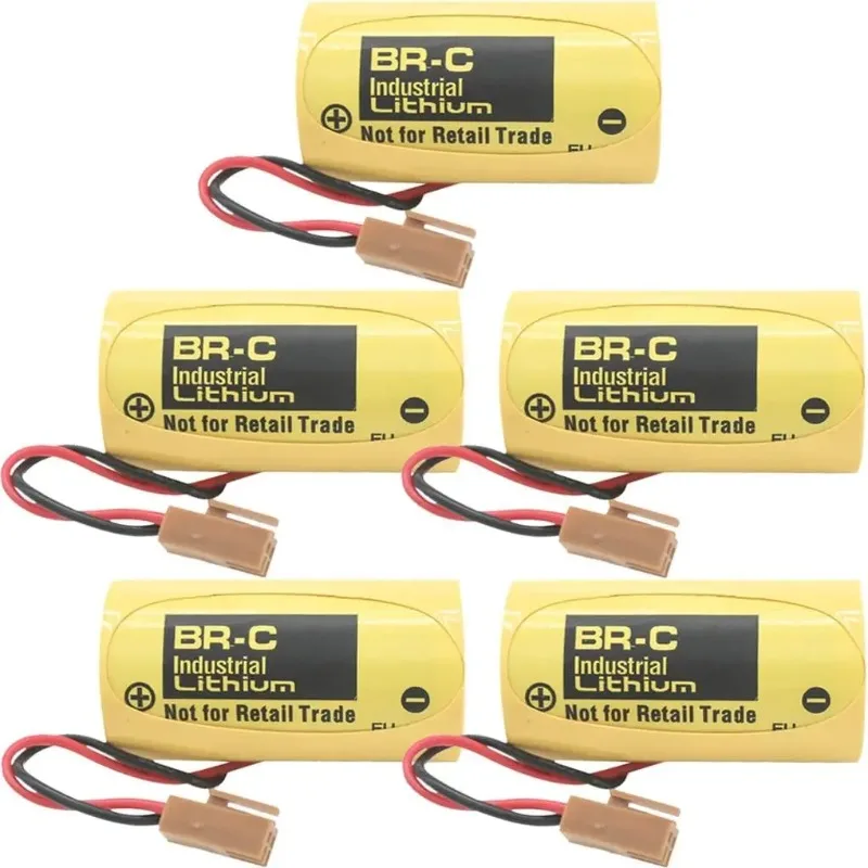 

（5 Pack）BR-C 3.0V 5000mAh PLC Lithium Battery Non-Rechargeable for A02B-0120-K106 BR26500 A98L-0031-0007