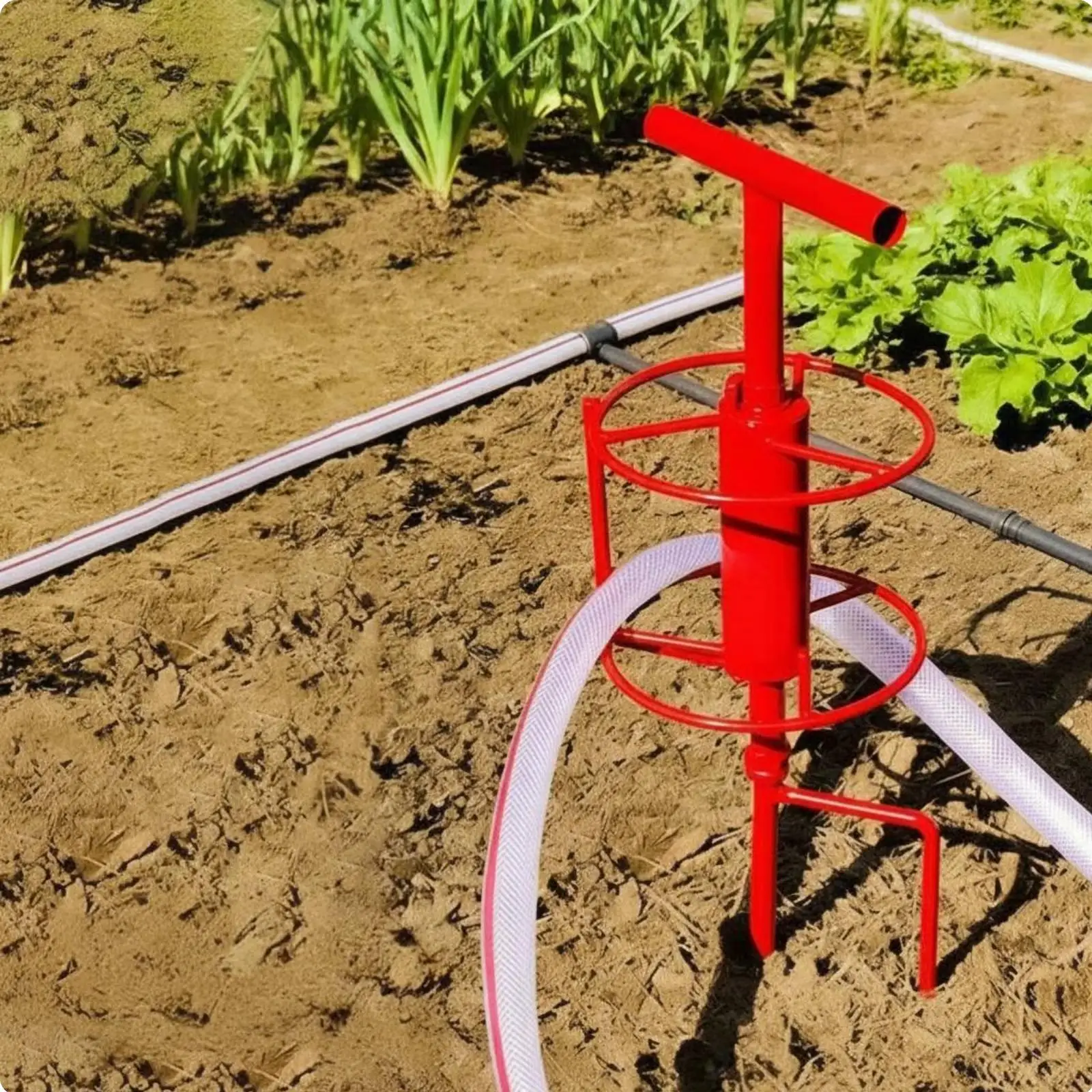 Sturdy Steel Pipe Winder Stake Hose Guide Irrigation Equipment for Agricultural and Outdoor Watering Tasks