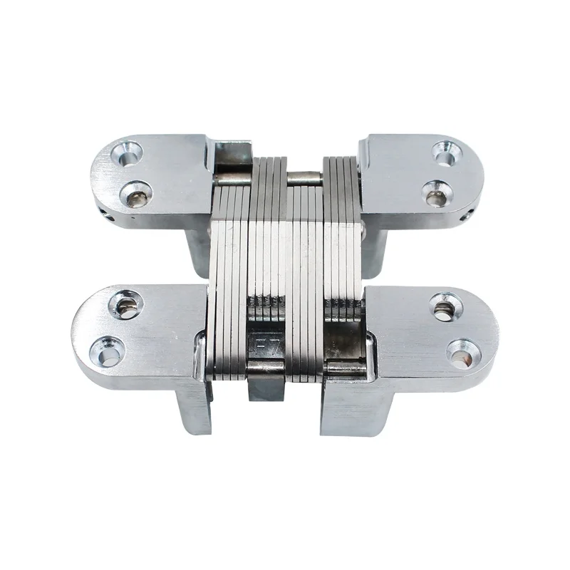 Factory Outlet  Concealed Cross Door Hinge Wire Drawing 180 Opening Stainless Steel Hinge