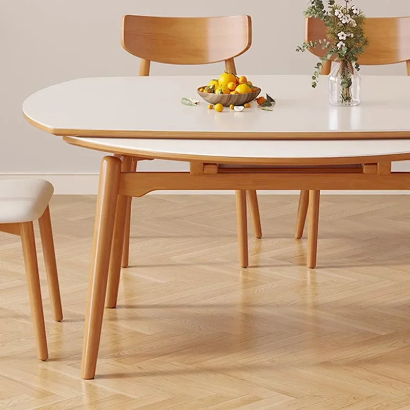 Nordic White Dining Table Folding Living Room Designer Center Dining Table Modular Unique Kitchen Furnitures