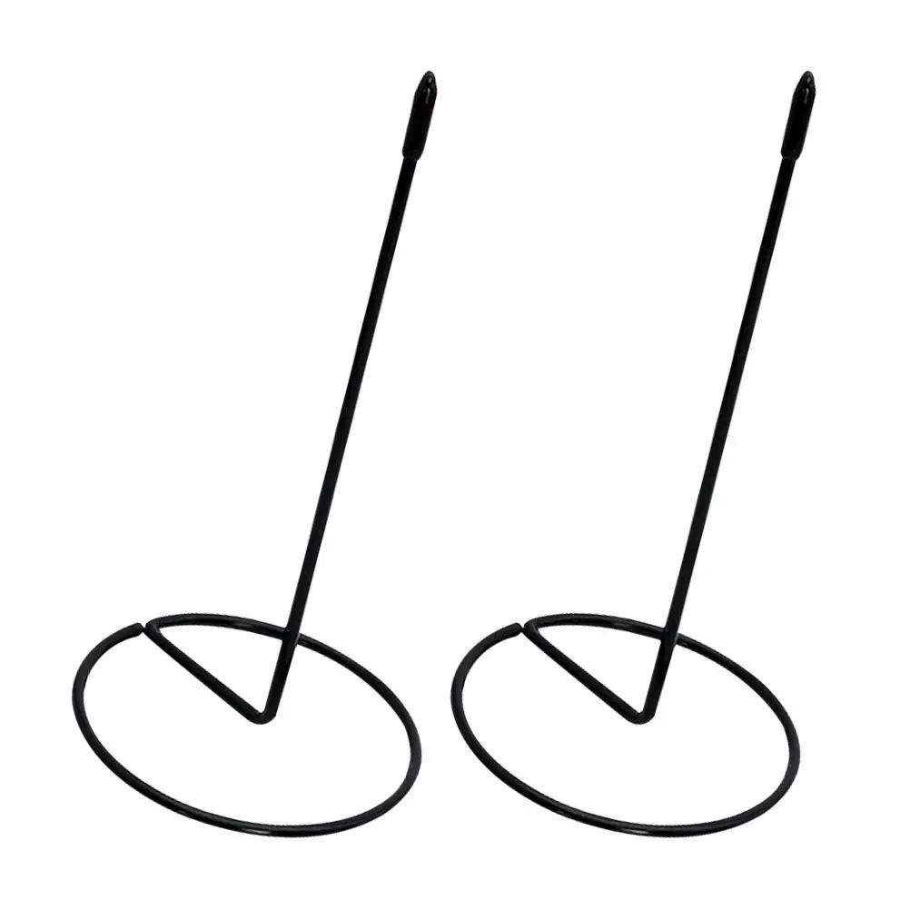 2 Pcs Menu Ticket Fork Document Insert Paper Holder Desktop Receipt Stand Memo Organizer Stainless Steel Receipts Spike Office