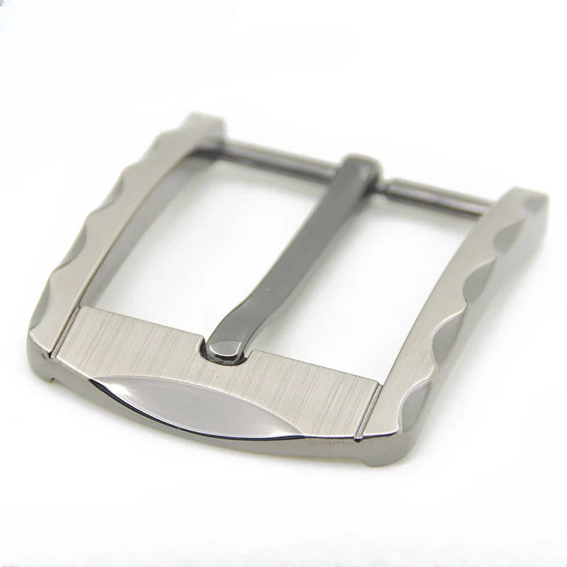 1pcs 40mm Metal Belt Buckle Half Heel Bar Buckle Men's  Single Pin Buckle Leather Belt Adjustment DIY Fit for 36-39mm Rodeo