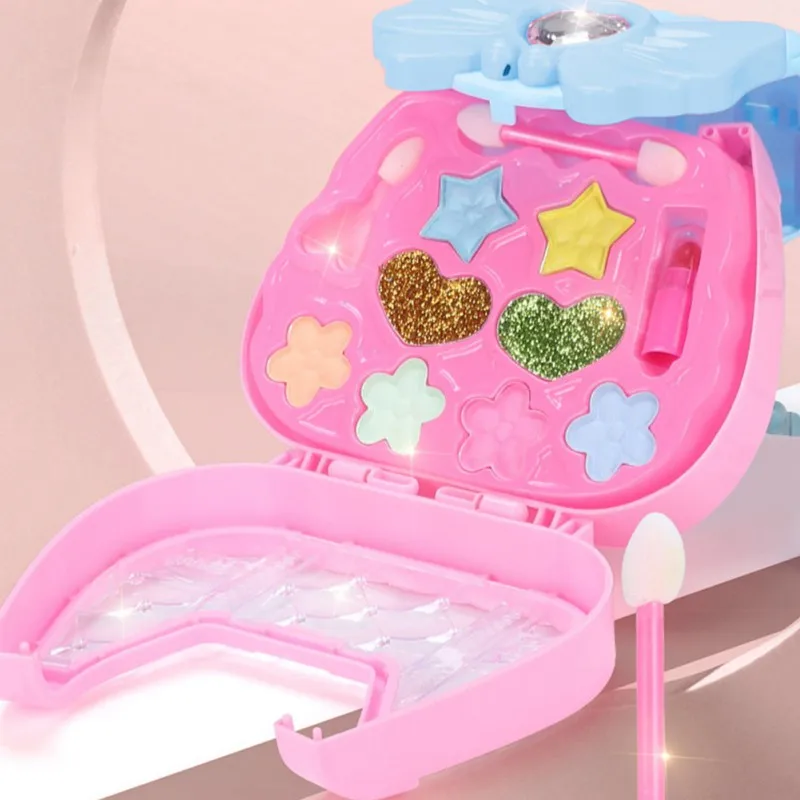 Kids Make up Kit  Handbag Makeup Toys Gift Environmentally Friendly Odorlessfor Toddler Little Princess Girls Birthday Party