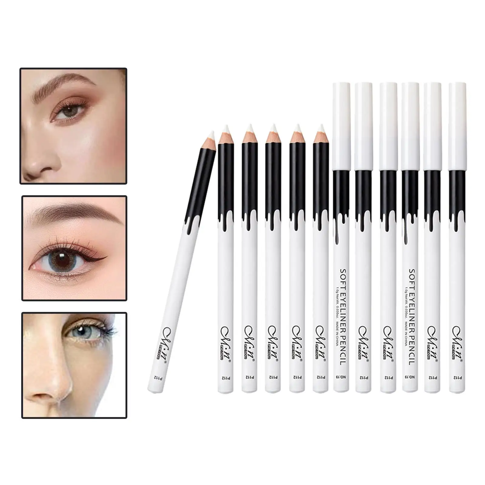 12pcs Beauty Highlighter Eyeshadow Pencil Cosmetic Eye Shadow Eyeliner Pen