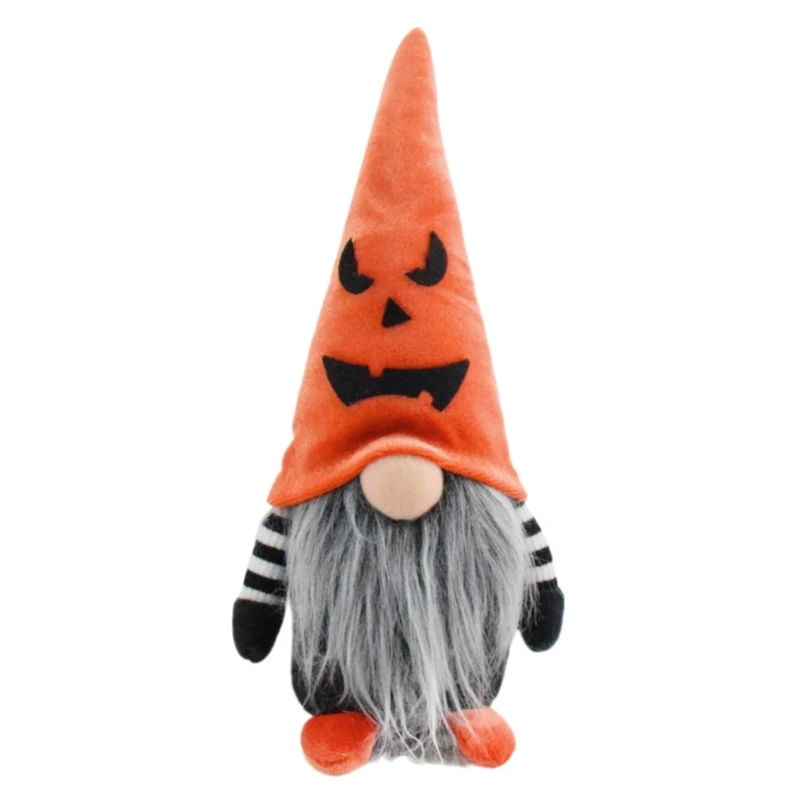 Stylish No Face Gnomes Decoration Halloween Fun with Tabletop Gnomes Figurine Ornament for Eerie Festival Ambiances